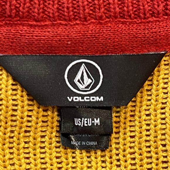 Volcom HOPPY HOLIDAYS Faux Light Up Suspenders Ugly Christmas Sweater Size Med - Picture 4 of 5